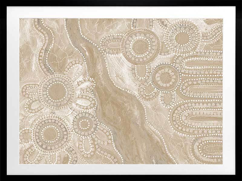 Bila III Neutral Framed Art Print