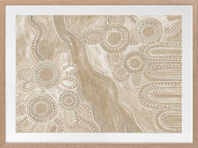 Bila III Neutral Framed Art Print