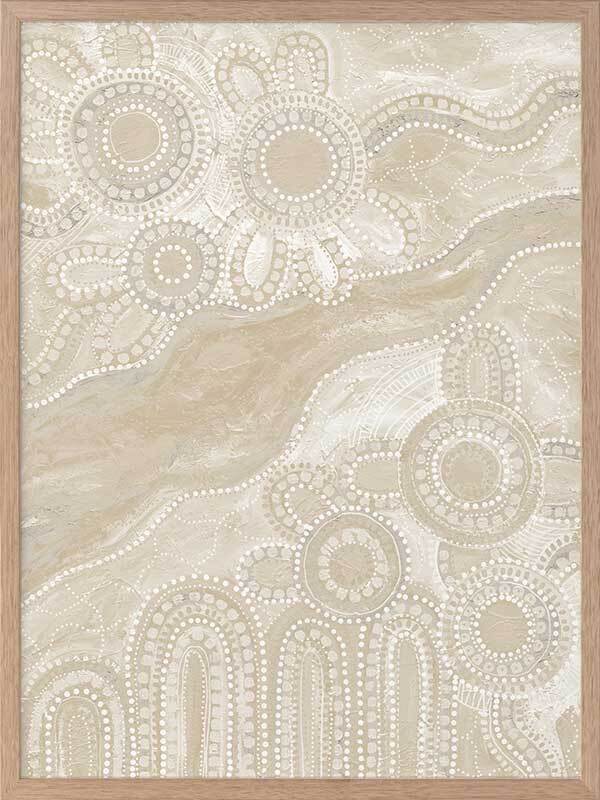 Bila III Neutral Framed Art Print