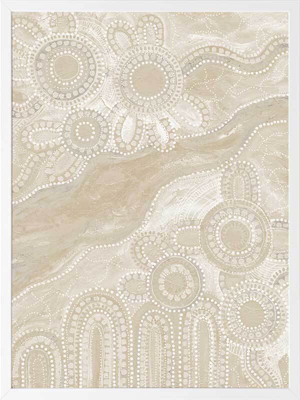 Bila III Neutral Framed Art Print