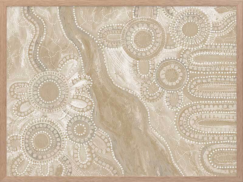 Bila III Neutral Framed Art Print