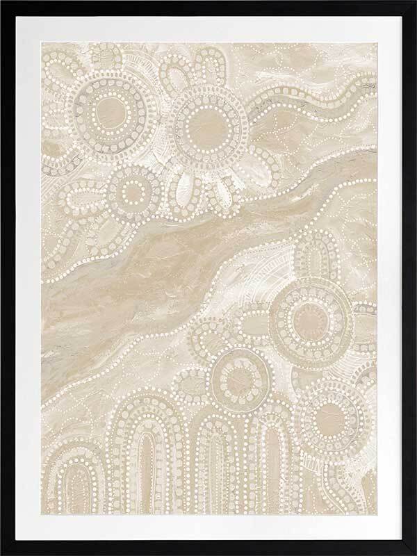 Bila III Neutral Framed Art Print