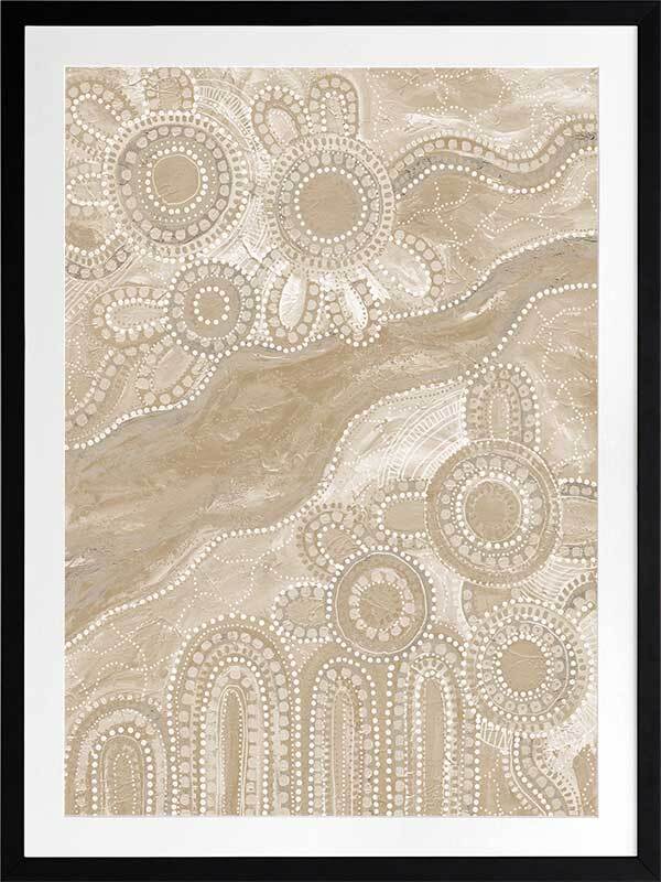 Bila III Neutral Framed Art Print