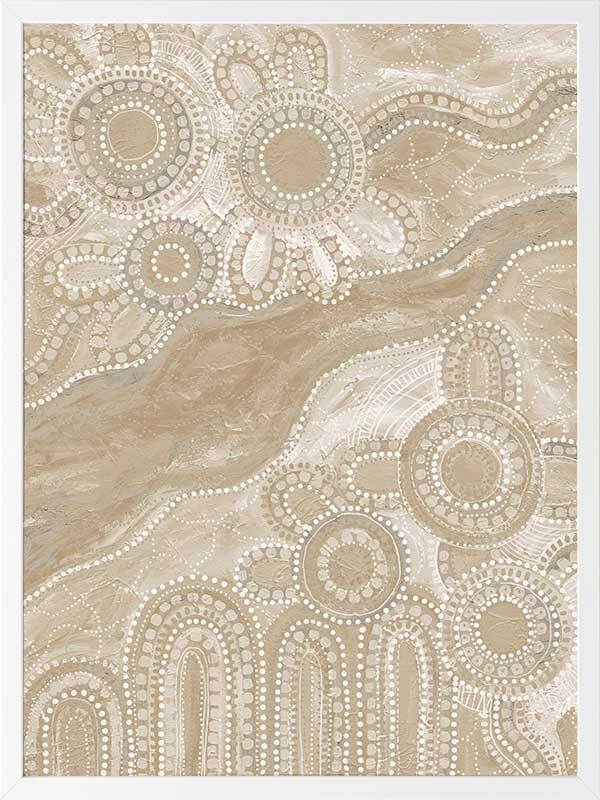 Bila III Neutral Framed Art Print