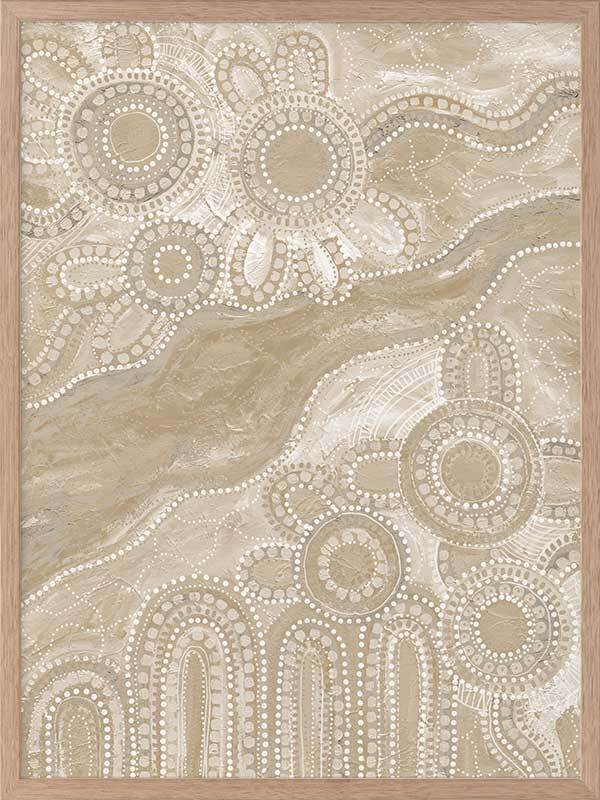 Bila III Neutral Framed Art Print