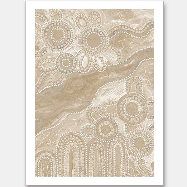 Bila III Neutral Unframed Art Print