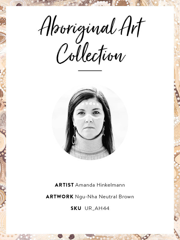 Ngu-Nha Neutral Brown Framed Art Print