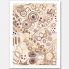 Ngu-Nha Neutral Brown Unframed Art Print
