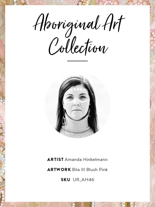 Bila III Blush Pink Unframed Art Print