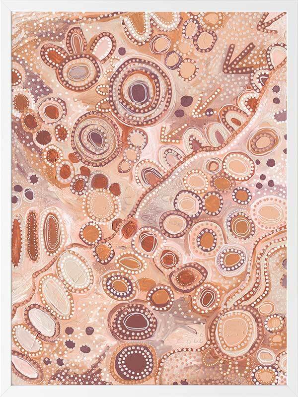 Ngu-Nha Warm Neutral Framed Art Print