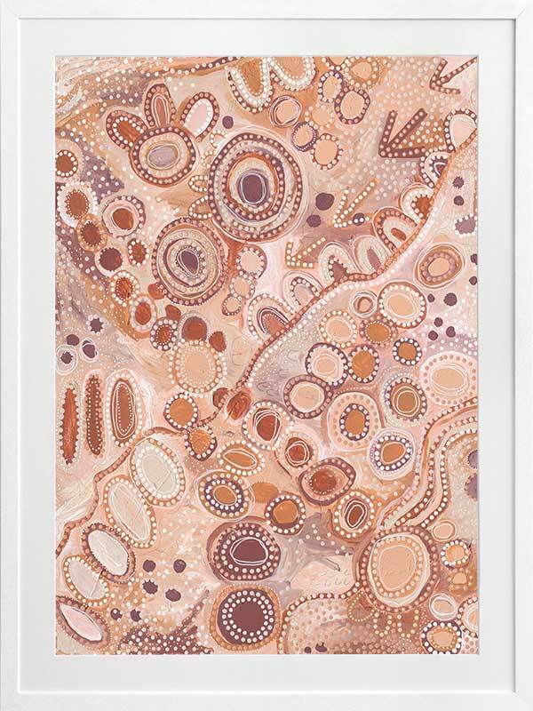 Ngu-Nha Warm Neutral Framed Art Print