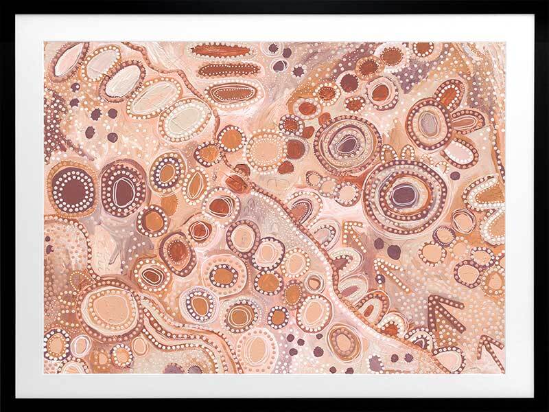 Ngu-Nha Warm Neutral Framed Art Print