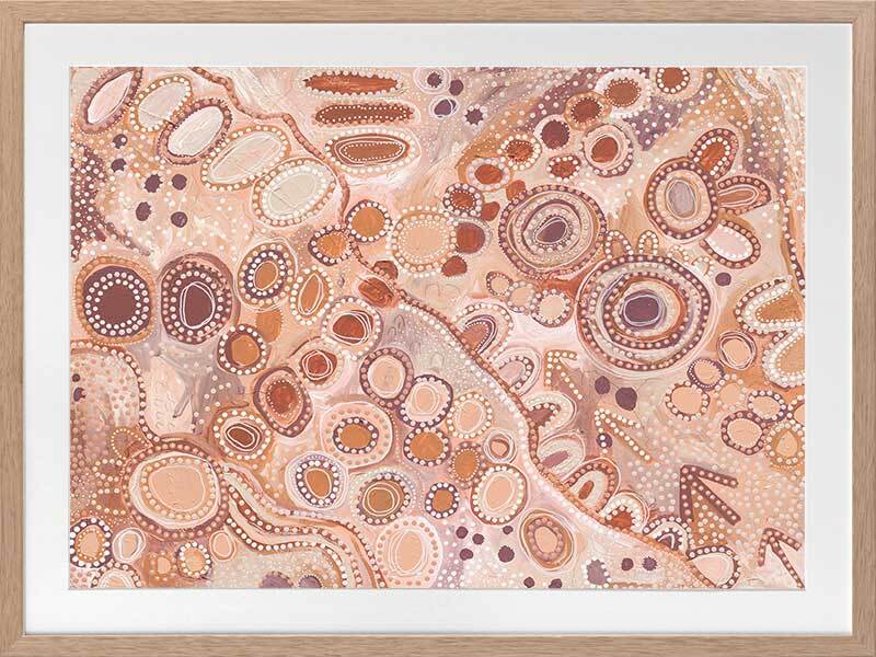 Ngu-Nha Warm Neutral Framed Art Print