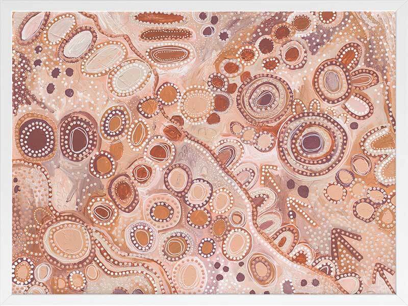 Ngu-Nha Warm Neutral Framed Art Print