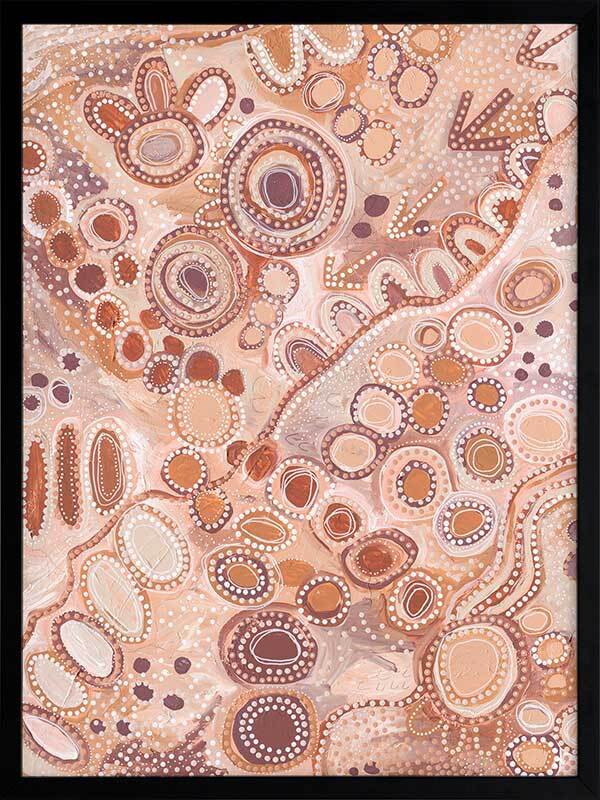 Ngu-Nha Warm Neutral Framed Art Print