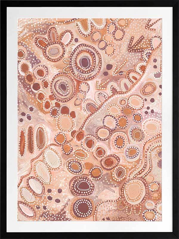 Ngu-Nha Warm Neutral Framed Art Print