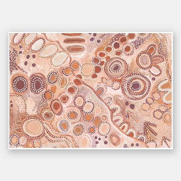 Ngu-Nha Warm Neutral Unframed Art Print