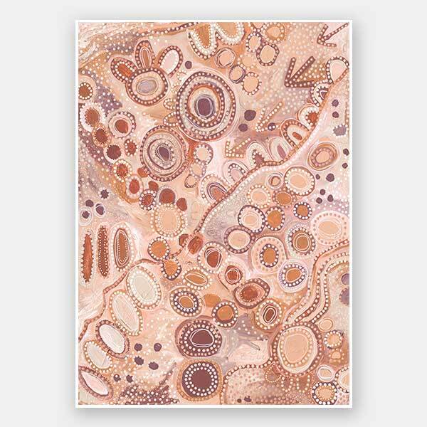 Ngu-Nha Warm Neutral Unframed Art Print