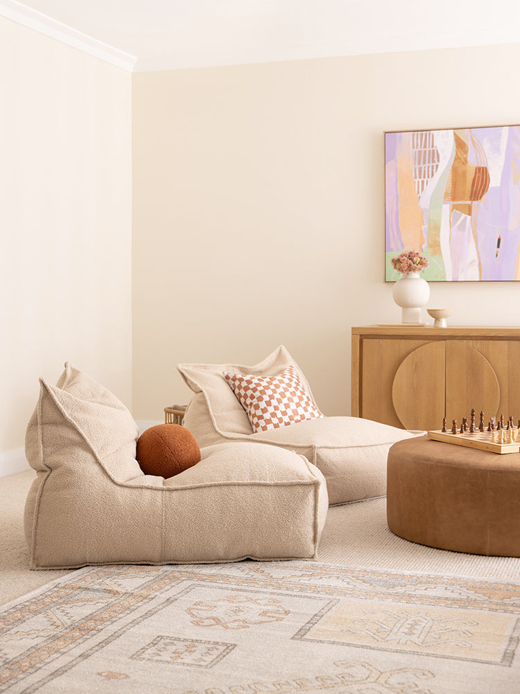Vanilla Cream Bean Bag Lounger | Lifestyle