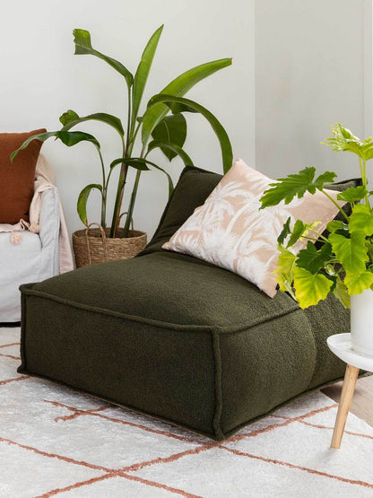 Olive Green Bean Bag Lounger