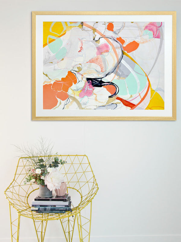 Moss Growth 4 Framed Art Print | Lifestyle