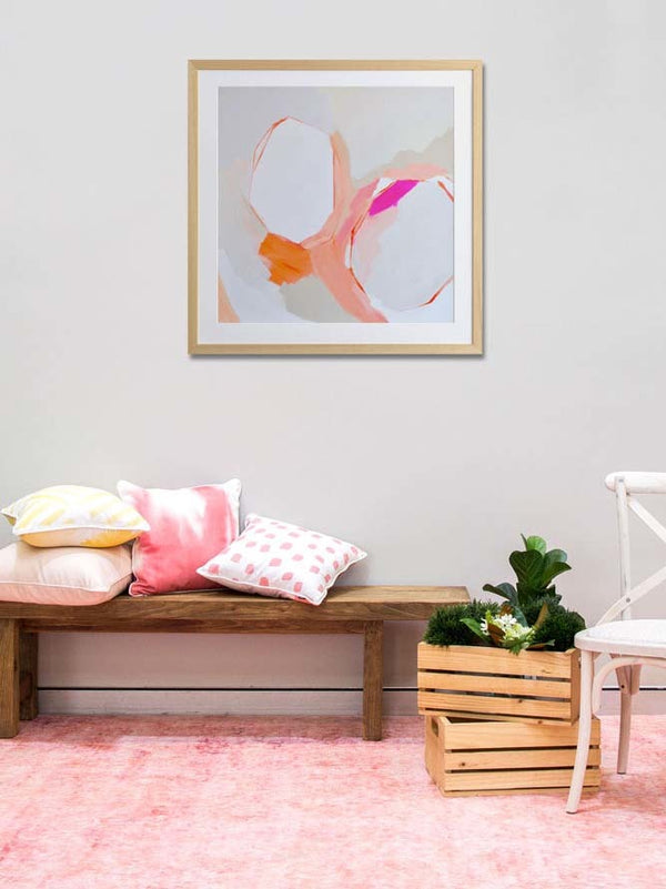 Warm Geos Canvas Art Print | Lifestyle