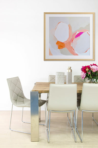 Warm Geos Framed Art Print | Lifestyle