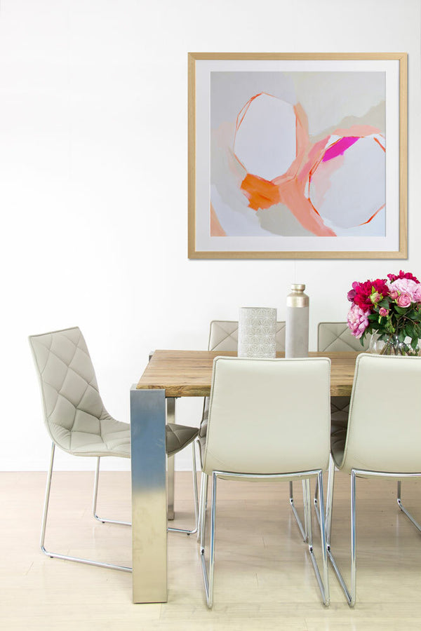 Warm Geos Framed Art Print | Lifestyle