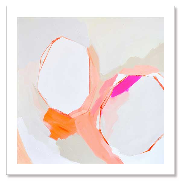 Warm Geos Unframed Art Print