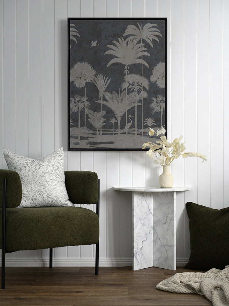 Shadow Palms Ocean I Canvas Art Print | Lifestyle