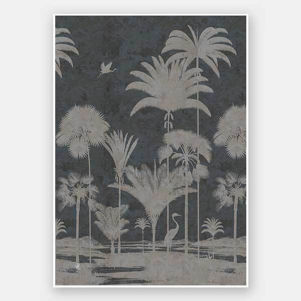 Shadow Palms Ocean I Unframed Art Print