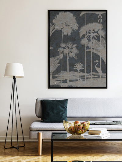 Shadow Palms Ocean II Canvas Art Print | Lifestyle