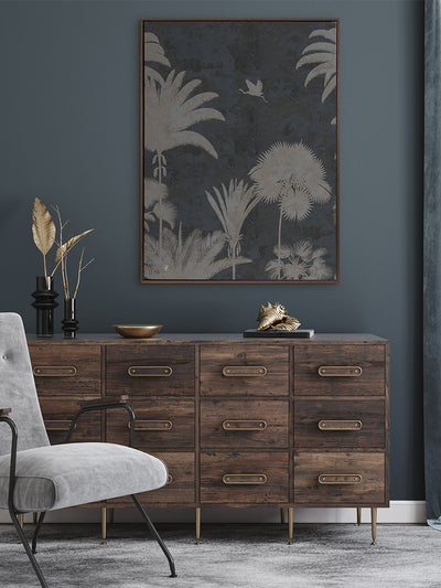 Shadow Palms Ocean III Canvas Art Print | Lifestyle