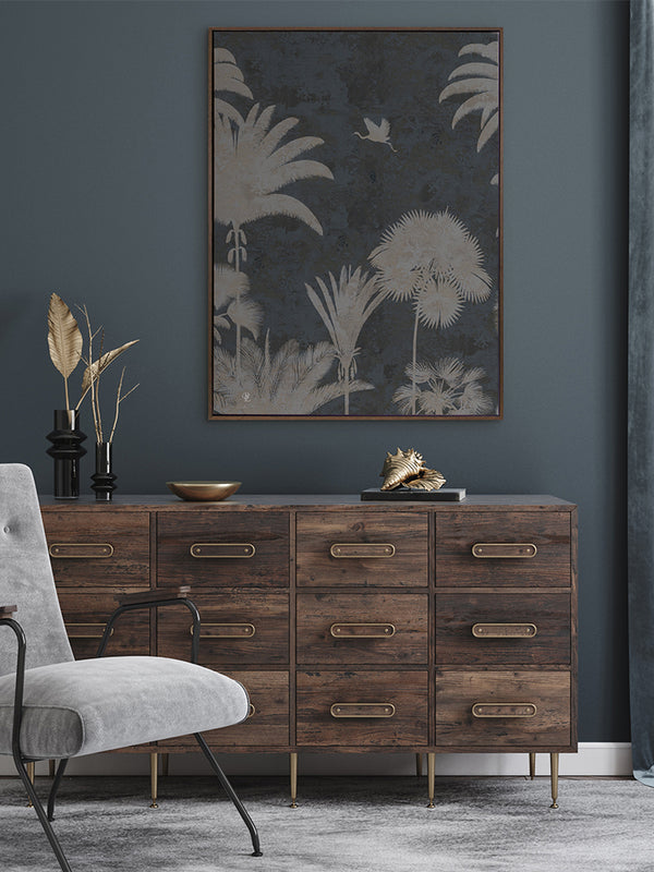 Shadow Palms Ocean III Canvas Art Print | Lifestyle