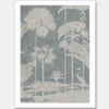Shadow Palms Blue II Unframed Art Print