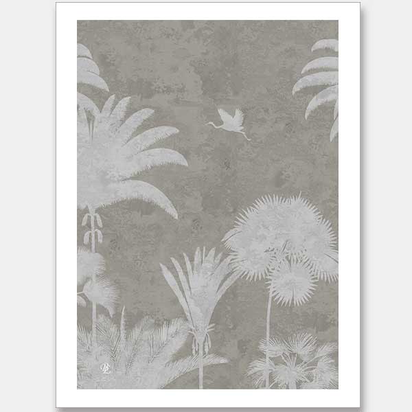 Shadow Palms Beige III Unframed Art Print