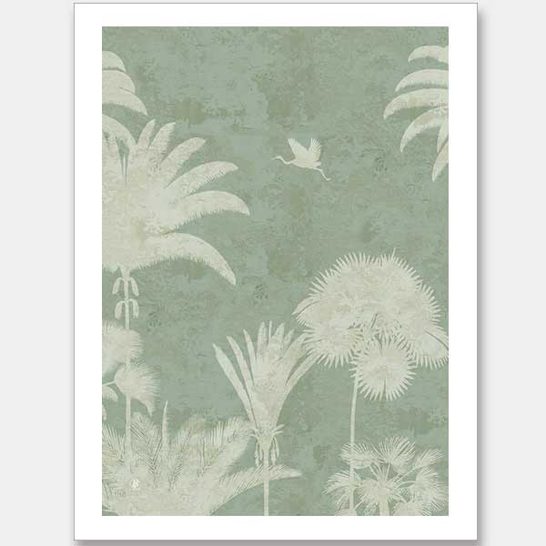 Shadow Palms Mint III Unframed Art Print