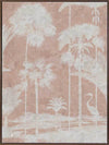 Shadow Palms Pink II Canvas Art Print
