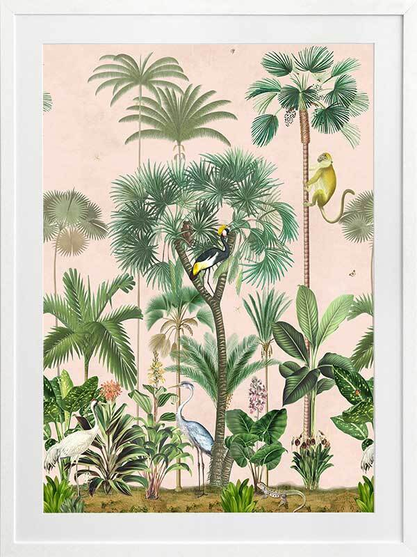 Indian Summer Pink I Framed Art Print