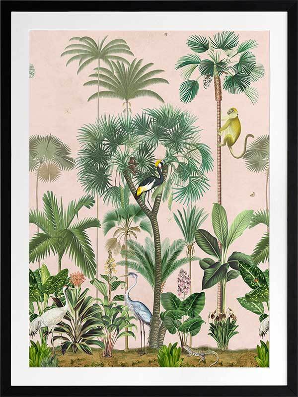 Indian Summer Pink I Framed Art Print