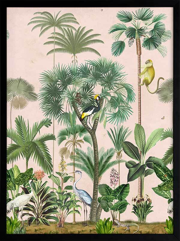 Indian Summer Pink I Framed Art Print