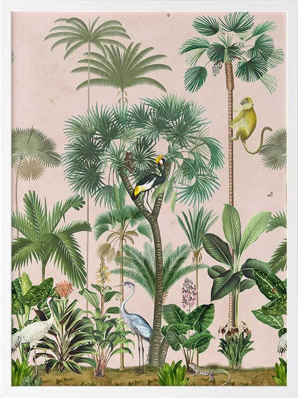 Indian Summer Pink I Framed Art Print