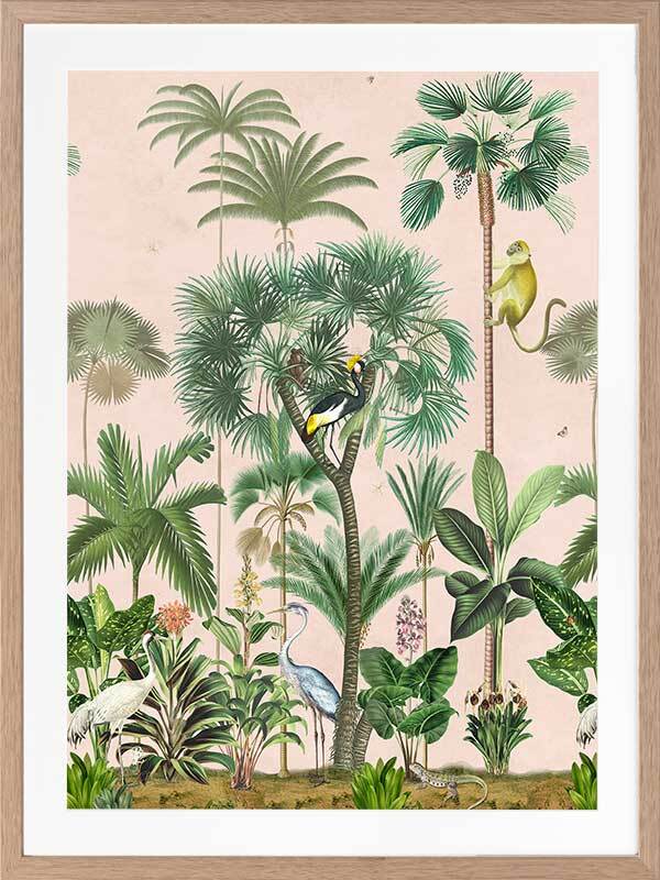 Indian Summer Pink I Framed Art Print