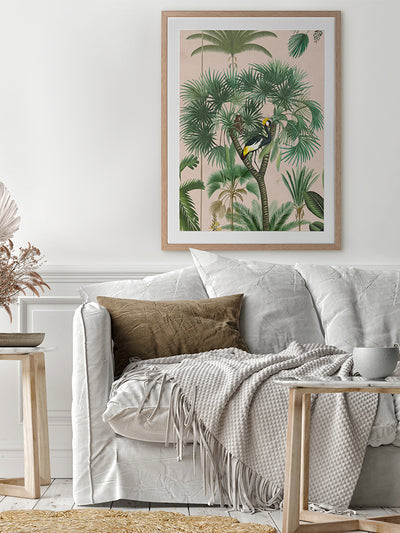 Indian Summer Pink II Framed Art Print | Lifestyle