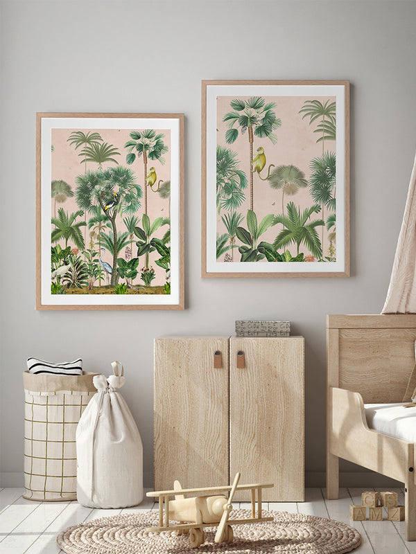 Indian Summer Pink III Framed Art Print | Lifestyle