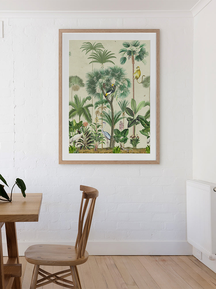 Indian Summer Beige I Framed Art Print | Lifestyle