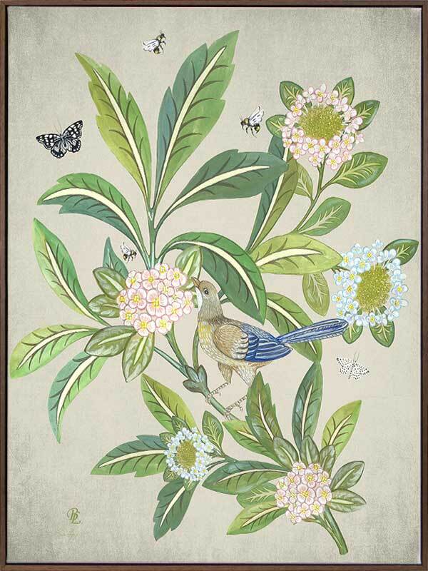 Summer Garden Clay Canvas Art Print