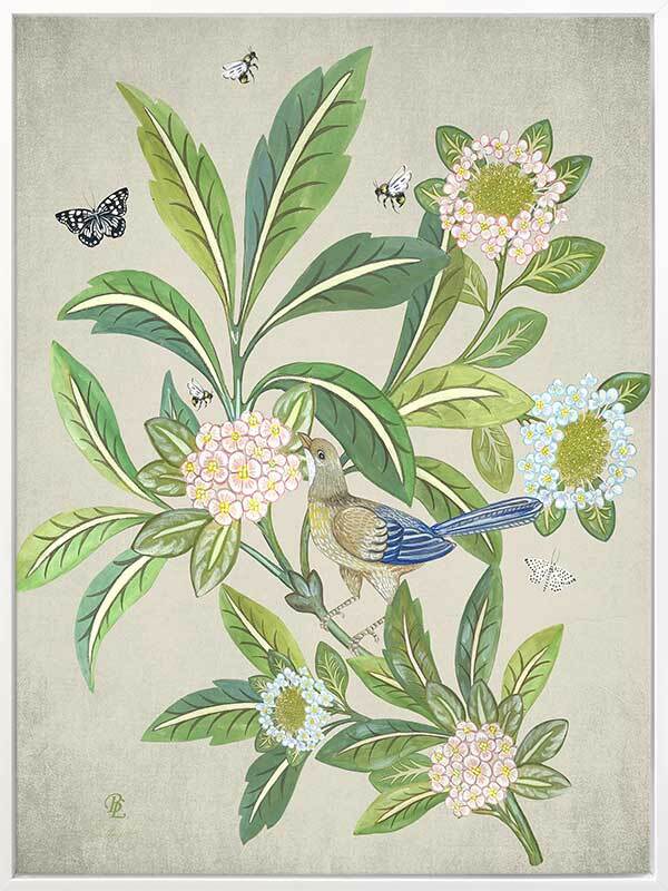 Summer Garden Clay Canvas Art Print