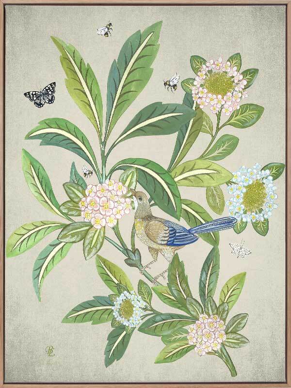 Summer Garden Clay Canvas Art Print