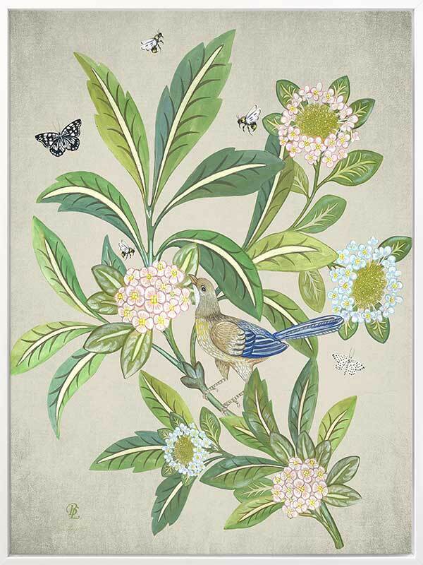 Summer Garden Clay Canvas Art Print